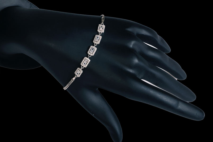 Liron Silver Yuvarlak Taş Bileklik